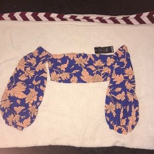 long sleeve crop top